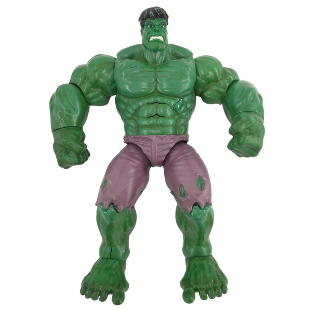 Marvel Hulk Smash N' Stomp 17" Talking Action Figure Disney‎ 2014 TESTED/Works